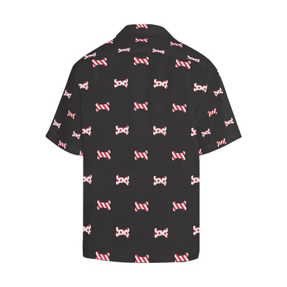 Dog Bone Pattern Print Design 04 Men's Hawaiian Shirt