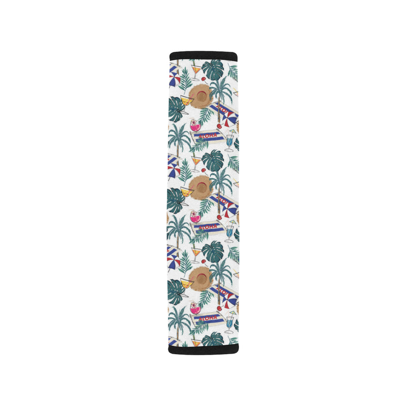 Aloha Hawaii Beach Pattern Print Design 04 Car Seat Belt Cover