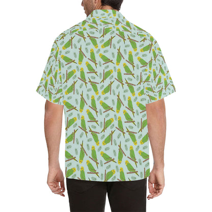 Budgerigar Pattern Print Design 04 Men's Hawaiian Shirt