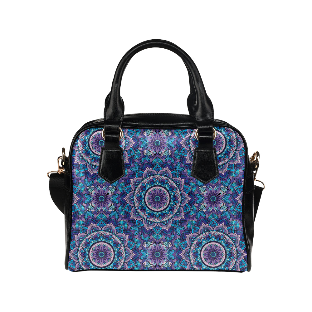 Mandala Pattern Print Design 04 Shoulder Handbag