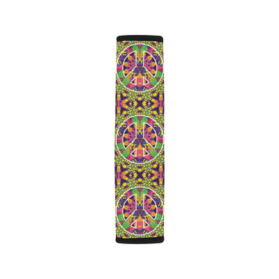 Peace Sign Pattern Print Design A04 Car Seat Belt Cover