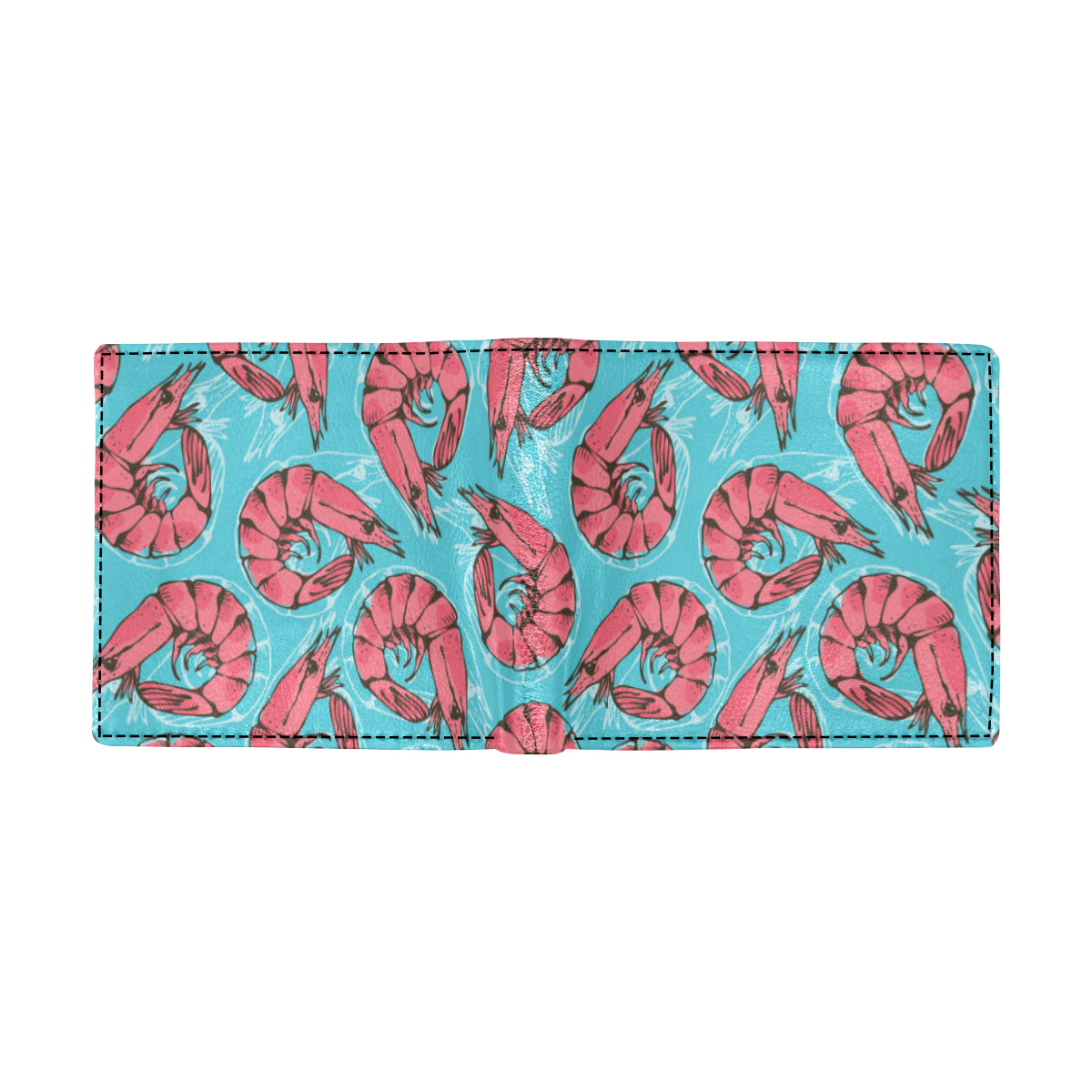 Prawn Pattern Print Design 01 Men's ID Card Wallet