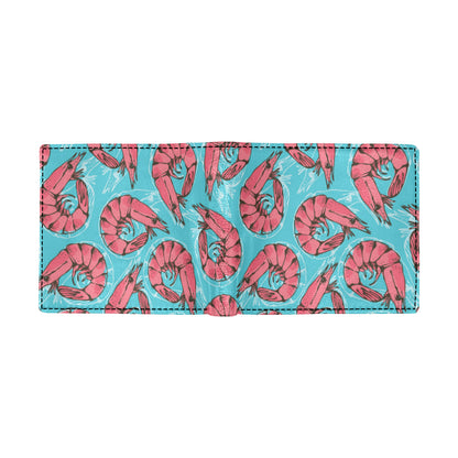 Prawn Pattern Print Design 01 Men's ID Card Wallet