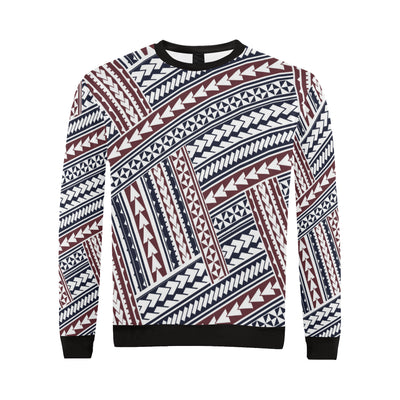 Polynesian Tribal line Men Long Sleeve Sweatshirt