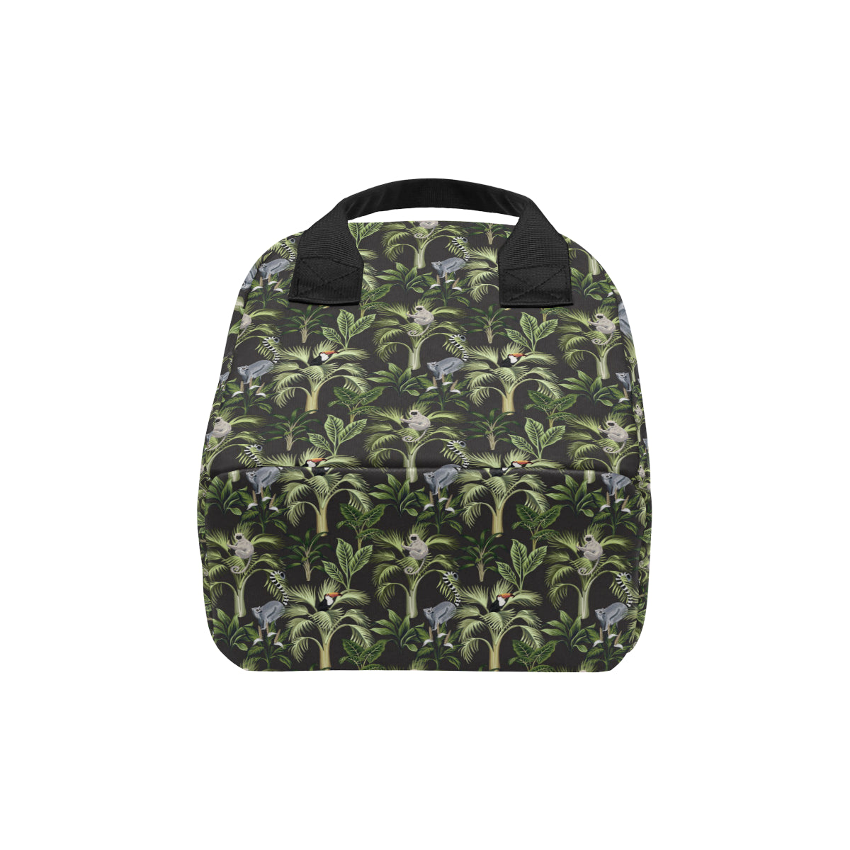 Rainforest Pattern Print Design RF05 Insulated Lunch Bag