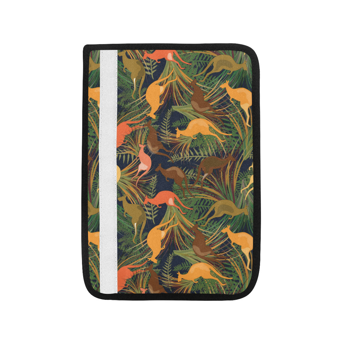 Kangaroos Pattern Print Design 07 Car Seat Belt Cover