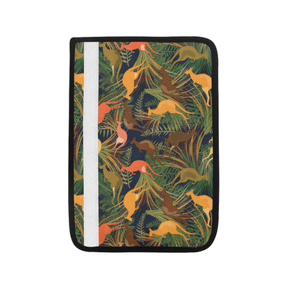 Kangaroos Pattern Print Design 07 Car Seat Belt Cover