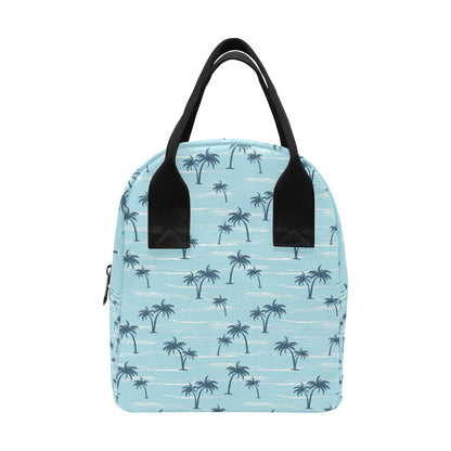 Palm Tree Pattern Print Design PT04 Insulated Lunch Bag