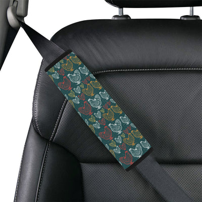 Rooster Hand Draw Design Car Seat Belt Cover