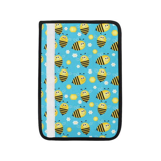 Bee Pattern Print Design BEE06 Car Seat Belt Cover
