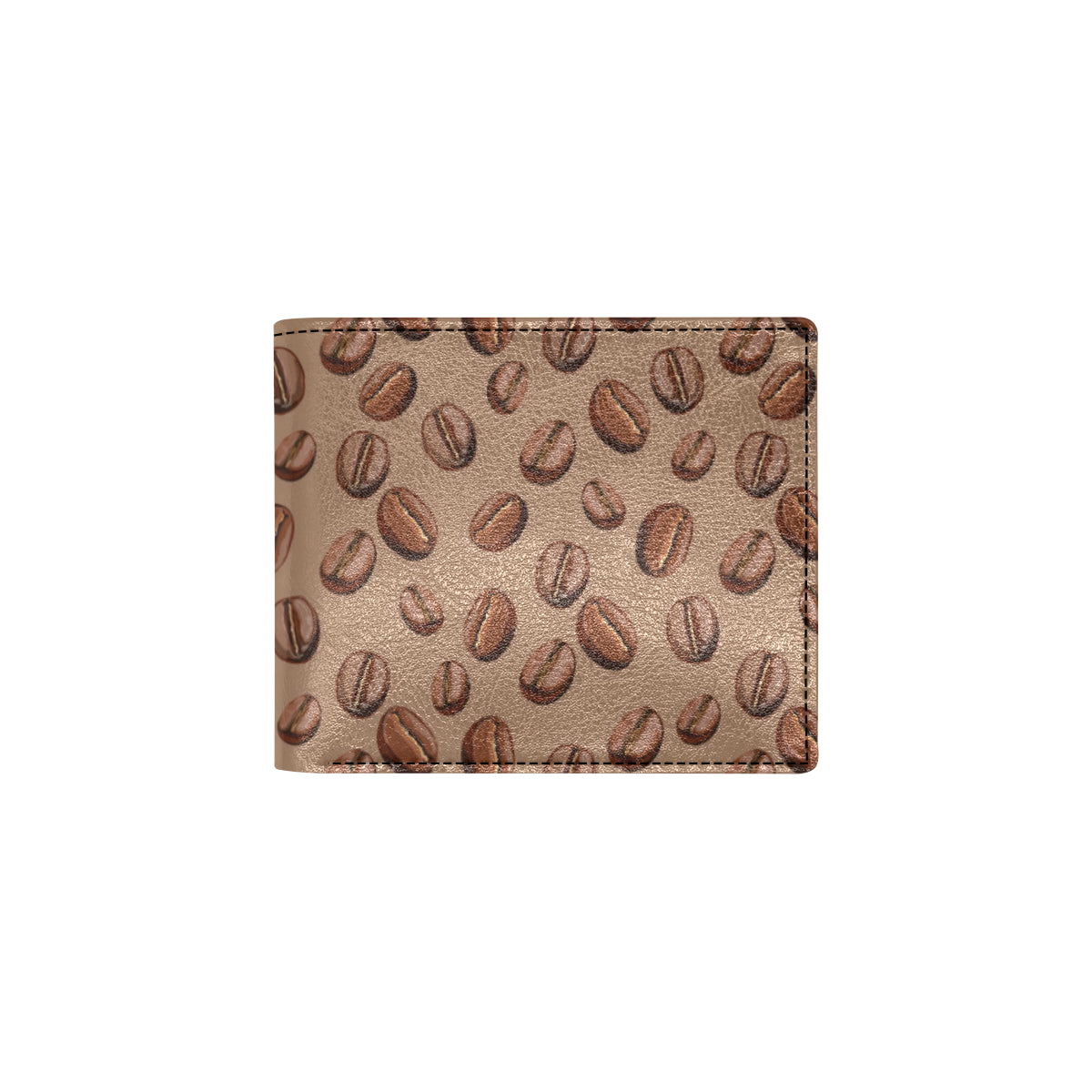 Coffee Pattern Print Design 07 Men's ID Card Wallet