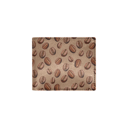 Coffee Pattern Print Design 07 Men's ID Card Wallet