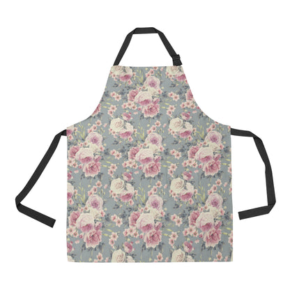 Peony Pattern Print Design PE05 Apron with Pocket