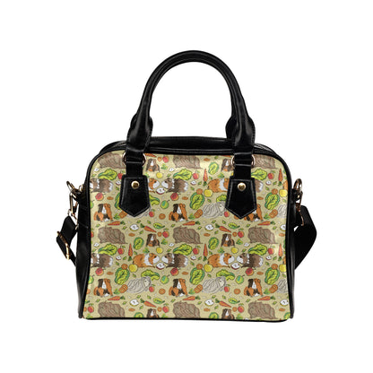 Guinea Pig Pattern Print Design 02 Shoulder Handbag