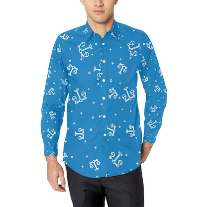 Libra Pattern Print Design 05 Men's Long Sleeve Shirt