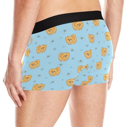 Pomeranians Pattern Print Design A03 Men's Boxer Briefs