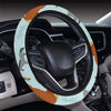 Horse Cute Themed Pattern Print Steering Wheel Cover with Elastic Edge