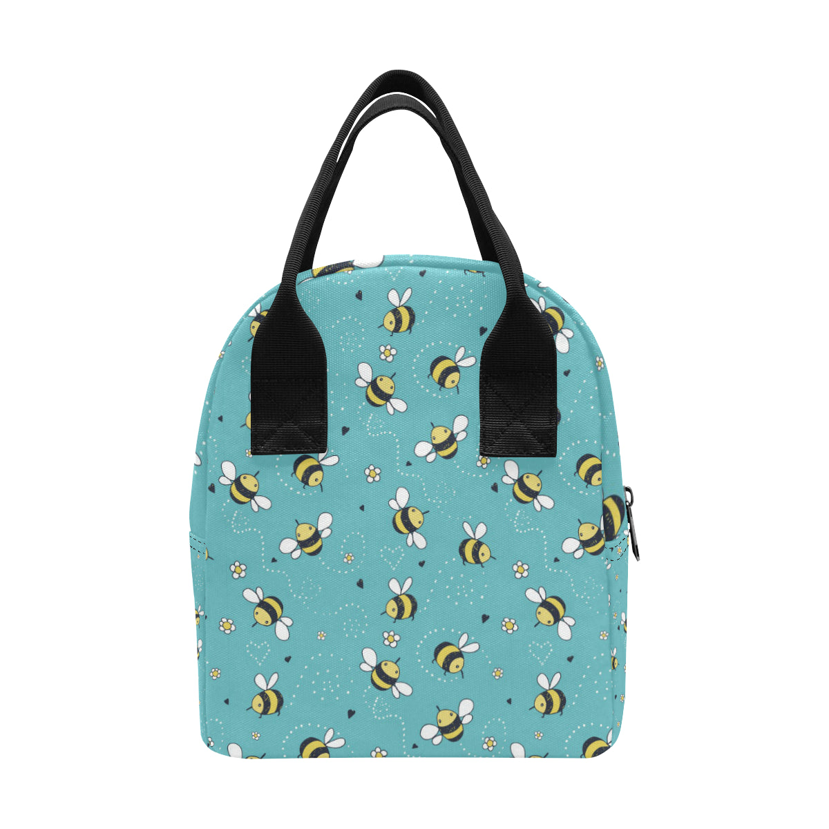 Bee Pattern Print Design BEE02 Insulated Lunch Bag