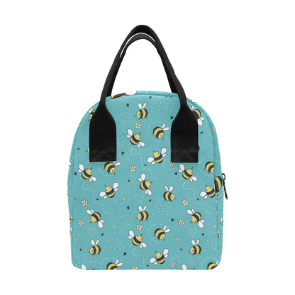 Bee Pattern Print Design BEE02 Insulated Lunch Bag