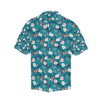 Butterfly Pattern Print Design 012 Men's Hawaiian Shirt