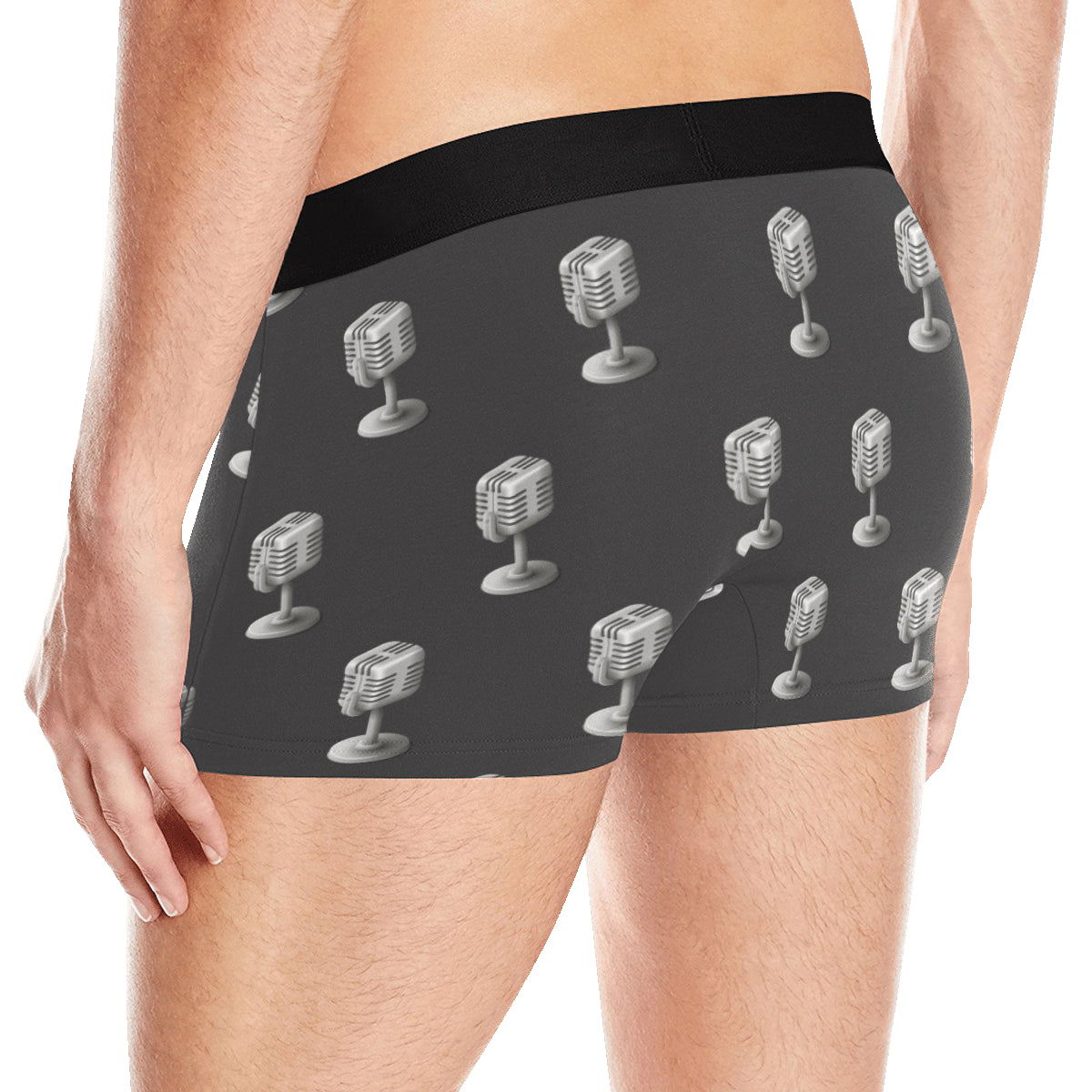 Microphone Vintage Pattern Print Design 01 Men's Boxer Briefs
