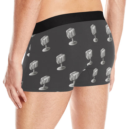 Microphone Vintage Pattern Print Design 01 Men's Boxer Briefs