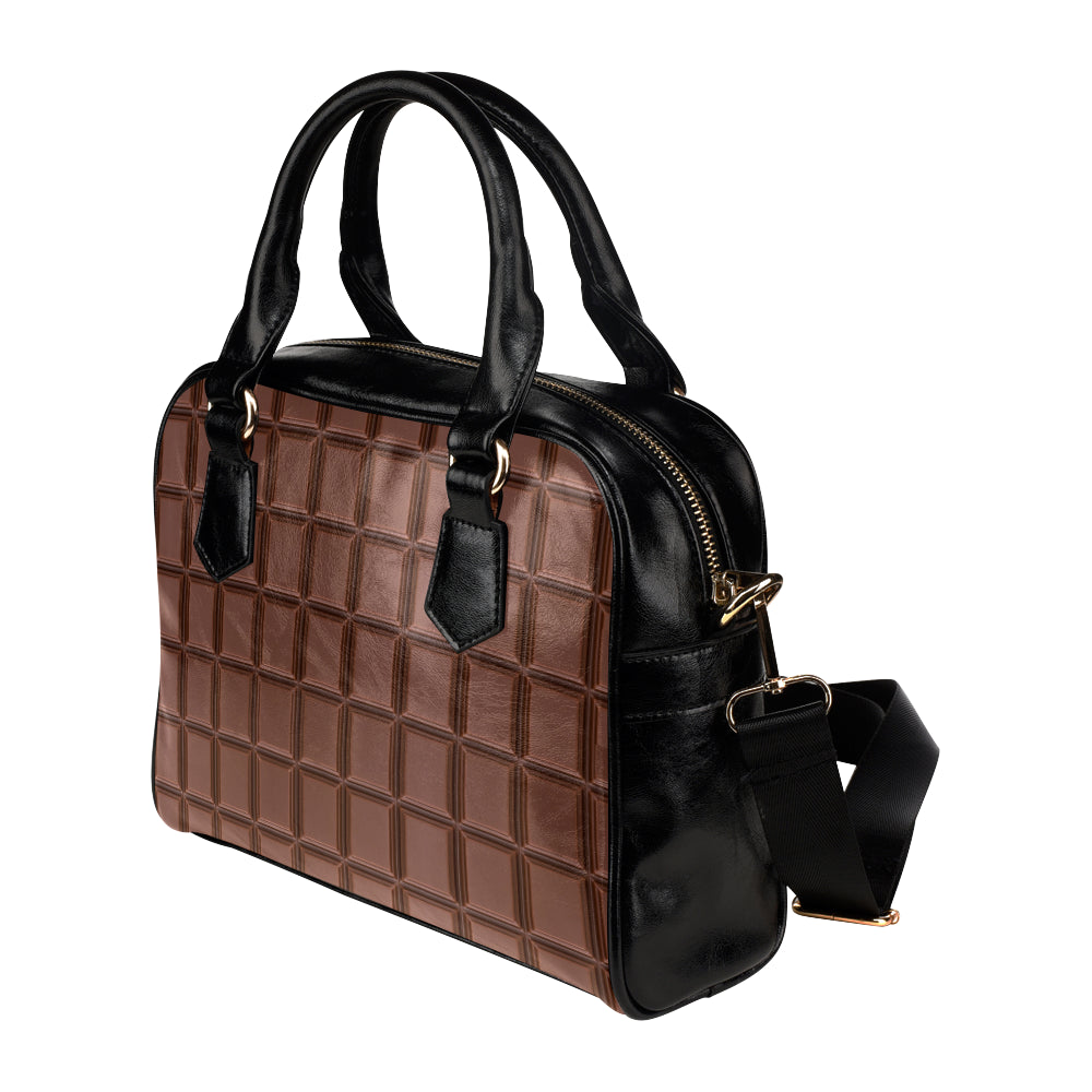 Chocolate Pattern Print Design 03 Shoulder Handbag