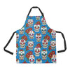 Sugar Skull Rose Pattern Apron with Pocket