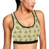 Surf Catch the Wave Design Sports Bra