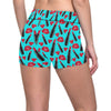 Lipstick Pattern Print Design LT02 Yoga Shorts