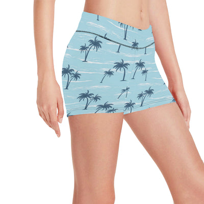 Palm Tree Pattern Print Design PT04 Yoga Shorts