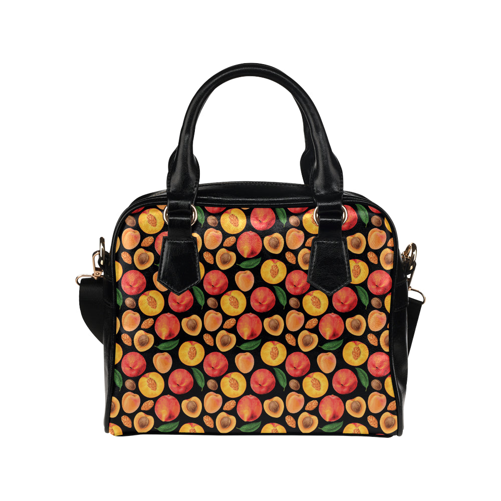 Peach Pattern Print Design A02 Shoulder Handbag