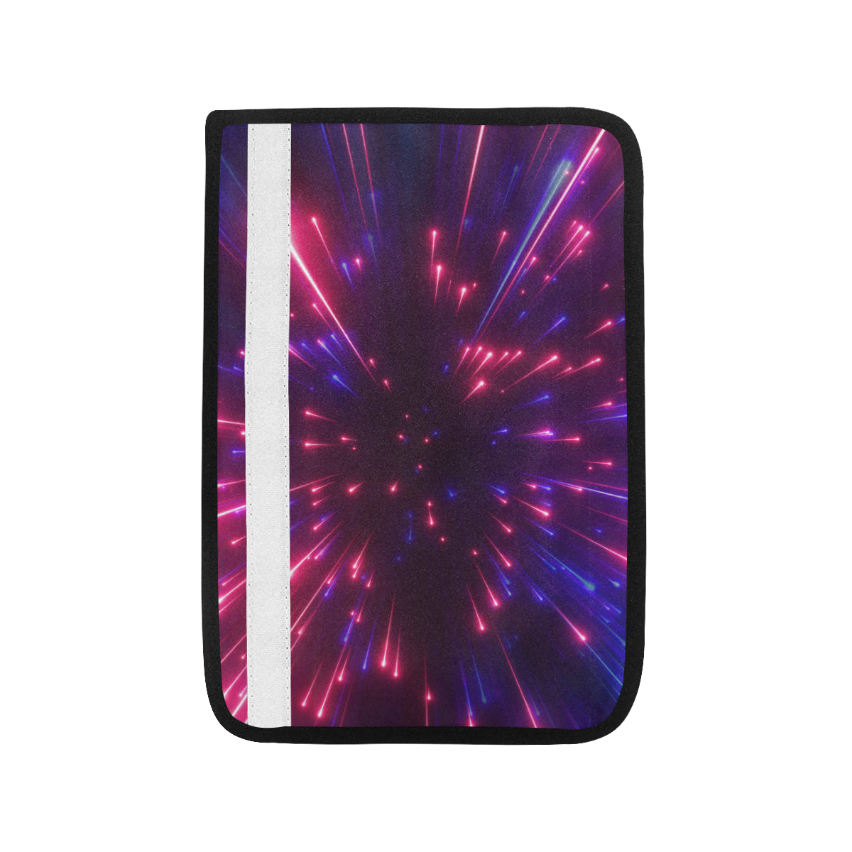Celestial Purple Blue Neon Speed Light Car Seat Belt Cover