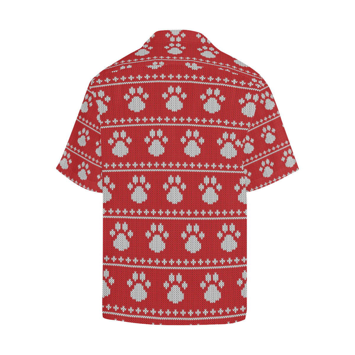 Knit Paw Pattern Print Design 03 Men's Hawaiian Shirt