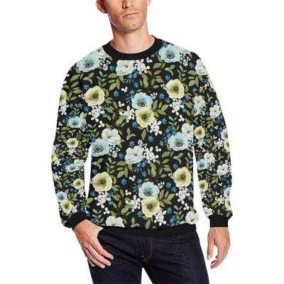 Anemone Pattern Print Design AM03 Men Long Sleeve Sweatshirt