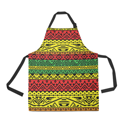 Rastafarian Pattern Print Design A02 Apron with Pocket