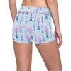 Lilac Pattern Print Design LI05 Yoga Shorts