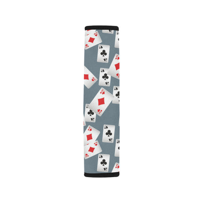 Poker Cards Pattern Print Design A05 Car Seat Belt Cover