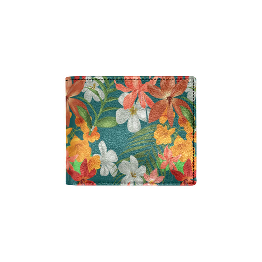Amaryllis Pattern Print Design AL06 Men's ID Card Wallet
