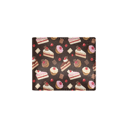 Cake Pattern Print Design 04 Men's ID Card Wallet