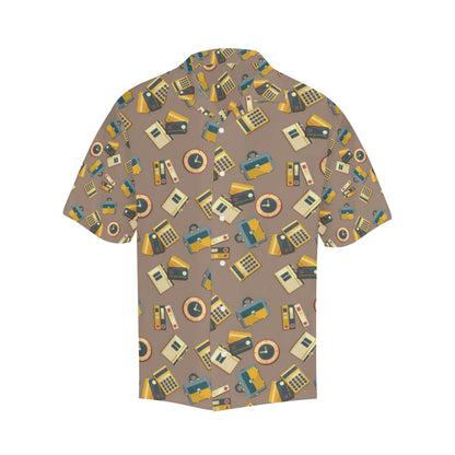 Accounting Financial Pattern Print Design 03 Men's Hawaiian Shirt