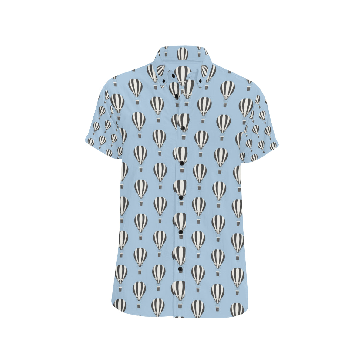 Ballon Pattern Print Design 05 Men's Short Sleeve Button Up Shirt