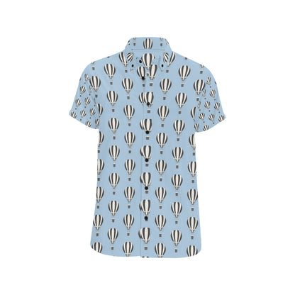 Ballon Pattern Print Design 05 Men's Short Sleeve Button Up Shirt
