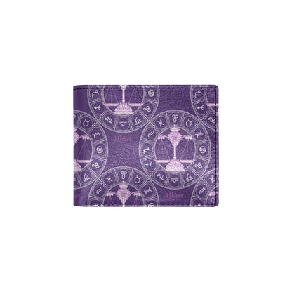 Libra Pattern Print Design 03 Men's ID Card Wallet