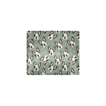 Boston Terrier Pattern Print Design 05 Men's ID Card Wallet