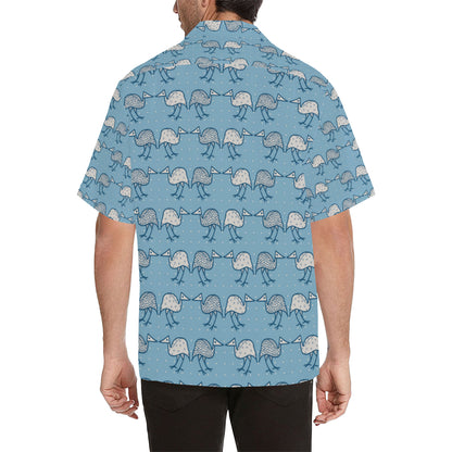 Emu Pattern Print Design 01 Men's Hawaiian Shirt