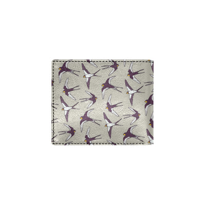 Swallow Bird Pattern Print Design 03 Men's ID Card Wallet