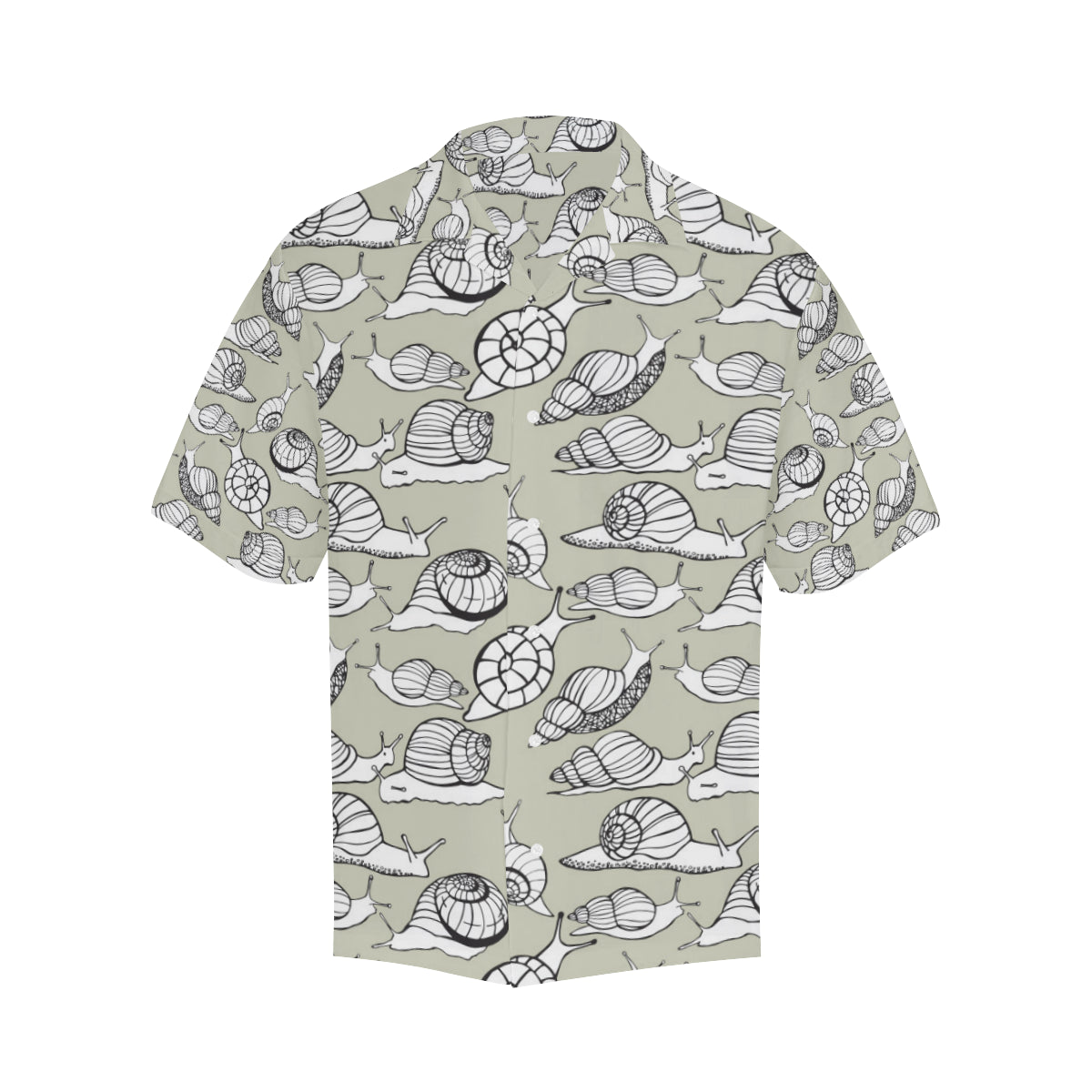 Snail Pattern Print Design 03 Men's Hawaiian Shirt