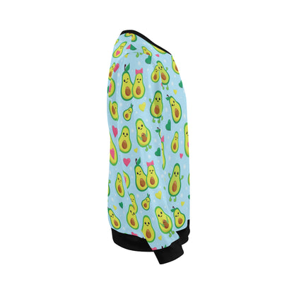Avocado Pattern Print Design AC09 Men Long Sleeve Sweatshirt