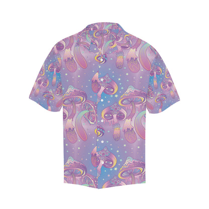 Psychedelic Mushroom Pattern Print Design A01 Men's Hawaiian Shirt